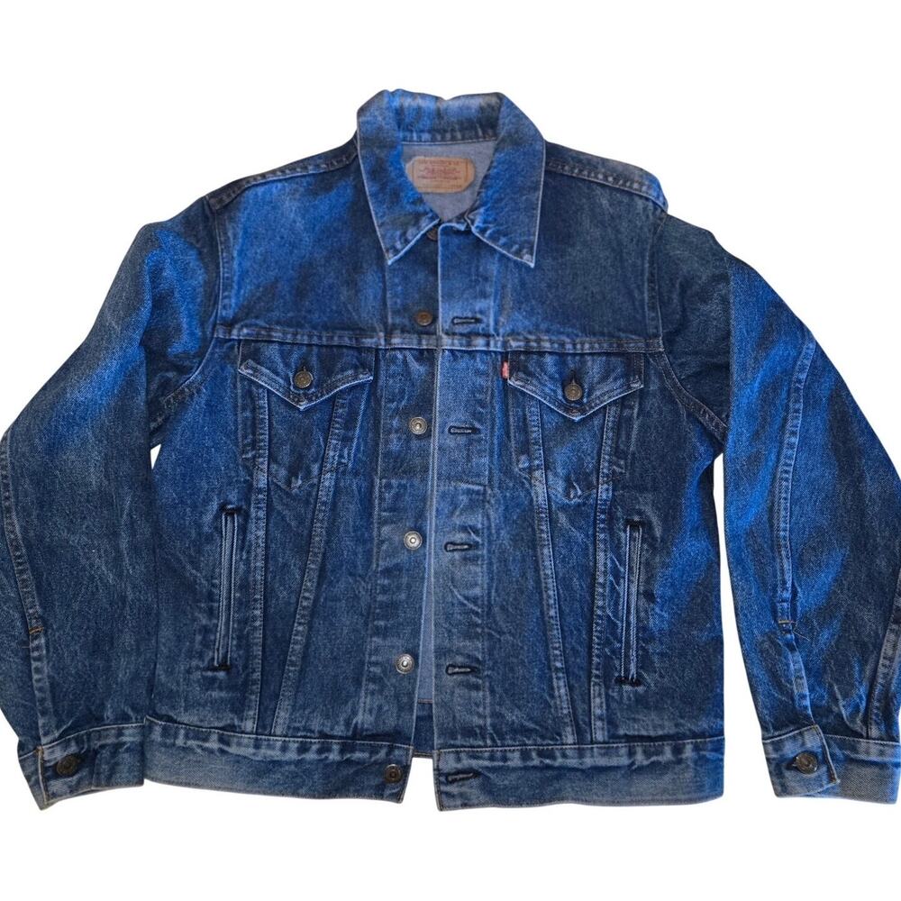 Vintage 80s Levi’s 70506-0216 Denim Trucker Jean Jacket Men’s 40 Made USA VTG